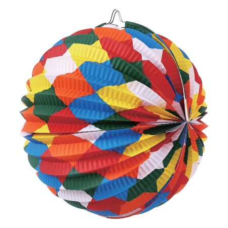 Lampión Farby, papierový, guľatý, 26 x 22,5 cm