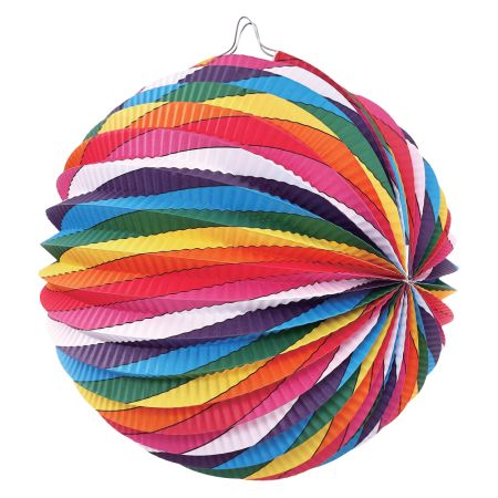 Lampión Vlnky, papierový, guľatý, 26 x 22,5 cm