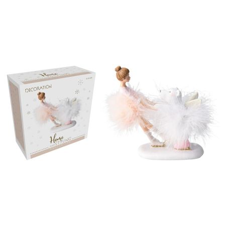 Lední medvěd s andělem 14 cm