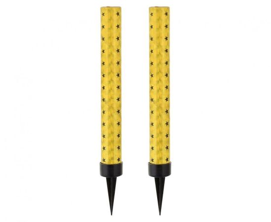 Ledová fontána chrlící zlaté a stříbrné jiskry 12 cm (2 ks)