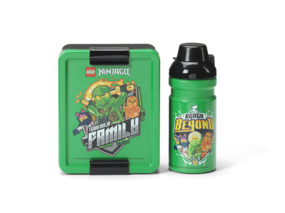 LEGO Ninjago svačinový set (láhev a box) - zelená