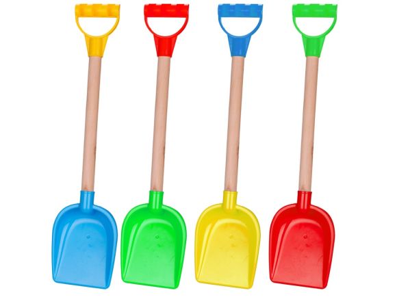 Lopatka 55cm s dřevěnou rukojetí 4barvy 18m+