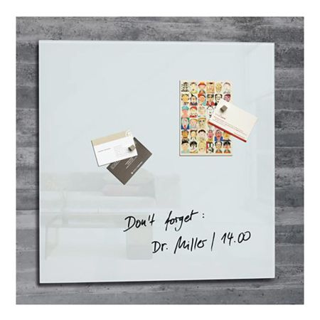 Magnetická skleněná tabule, 48x48 cm, SIGEL 