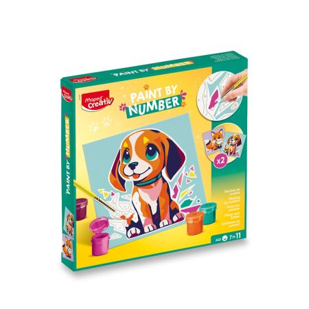 Maped Creativ Malování podle čísel - pes a liška Maped Creativ Malování podle čísel - pes a liška