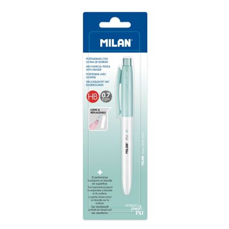 Mikrotužka / Pentelka MILAN PL1 Antibacterial HB 0,7 mm - tyrkysová, blistr