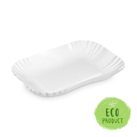 Miska papírová 13 x 17,5 x 3 cm, 250 ks