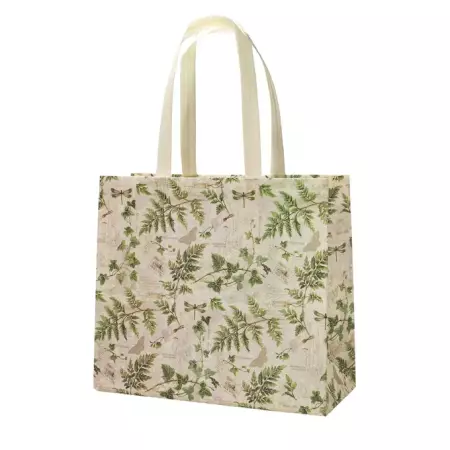 Nákupní taška z netkané textilie Nature 35x31 cm - zelená-krémová Nákupní taška z netkané textilie Nature 35x31 cm - zelená-krémová
