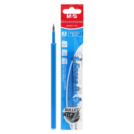 Náplň gumovací M&G hrot 0,5 mm (sada 3 ks) modrá náplň Náplň gumovací M&G hrot 0,5 mm (sada 3 ks) modrá náplň
