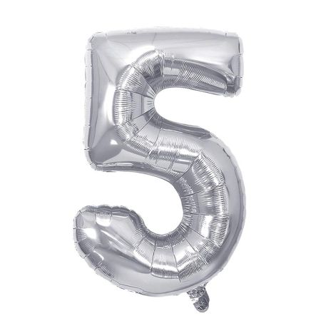 Narozeninový balónek, stříbrný 40