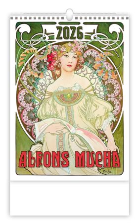 Nástěnný kalendář 2026 Alfons Mucha
