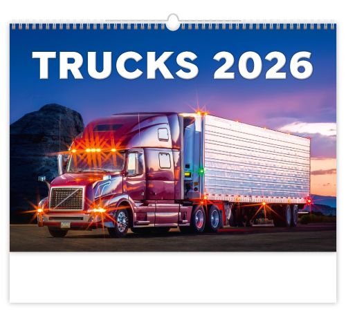 Nástěnný kalendář 2026 Nákladní automobily