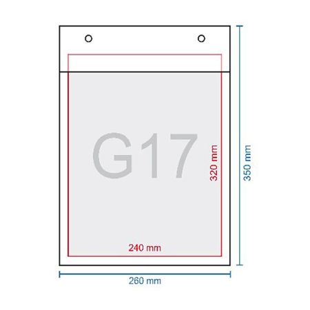 Obálka bublinková G17, 260 x 350 mm (240 x 340)