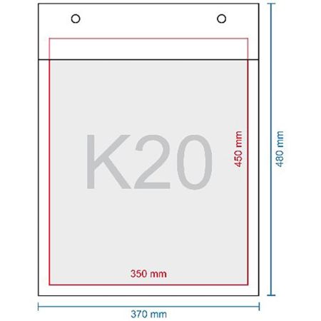 Obálka bublinková K20, 370 x 480 mm (350 x 470)