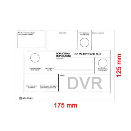 Obálky B6 125 x 175 mm do vlastních rukou