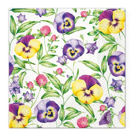 Obrúsky TaT 33x33cm Beautiful Pansies