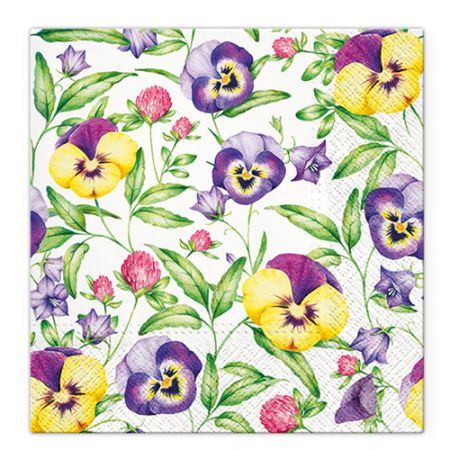 Ubrousky TaT 33x33cm Beautiful Pansies