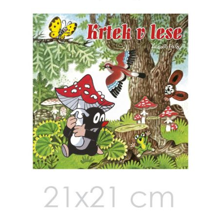 Omalovánka 21x21cm Akim - Krtek v lese