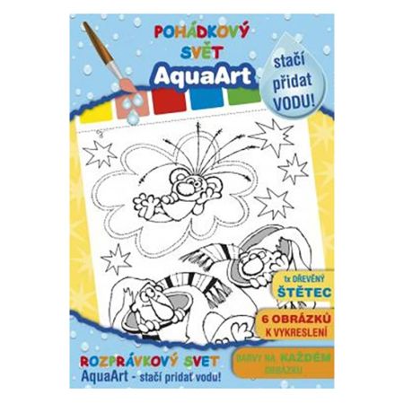 Omalovánka A4 Akim AquaArt - stačí přidat vodu! - Pohádkový svět Z. Smetany