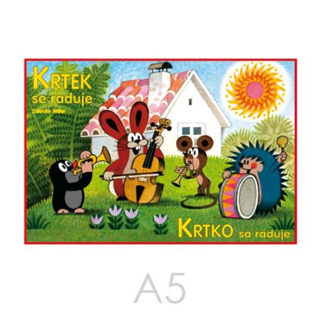 Omalovánka  A5 Akim - Krtek se raduje