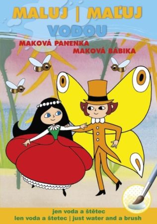 Omalovánka A5 Akim Maluj vodou - Maková panenka