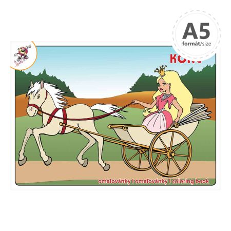 Omalovánka A5 - Koně