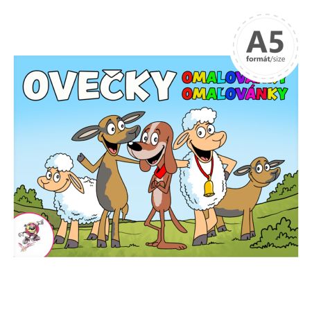 Omalovánka A5 LUX - Ovečky