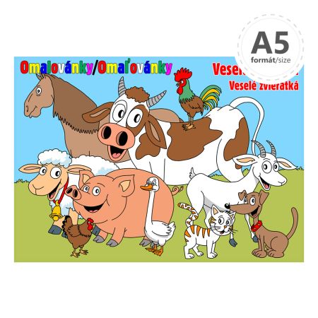 Omalovánka A5 LUX - Veselá zvířátka