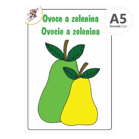 Omalovánka A5 - Ovoce a zelenina