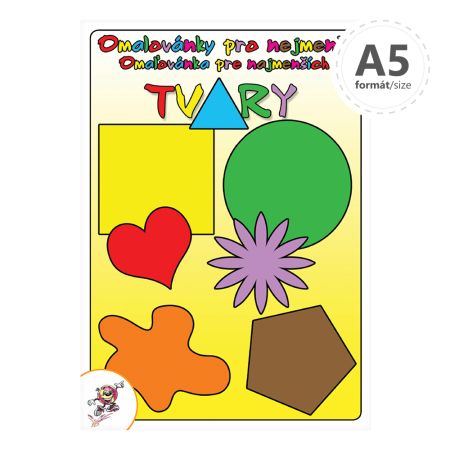Omalovánka A5 - Pro Nejmenší Tvary