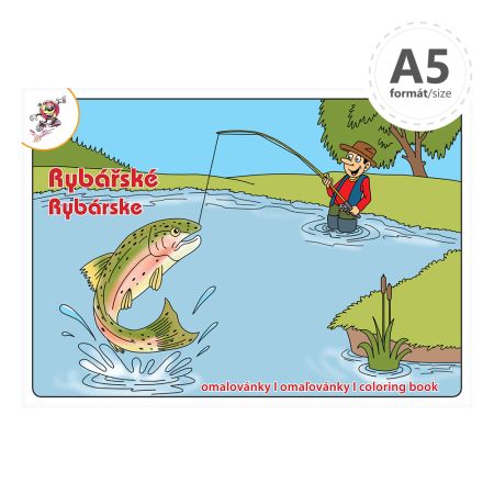 Omalovánka A5 - Rybářské omalovánky