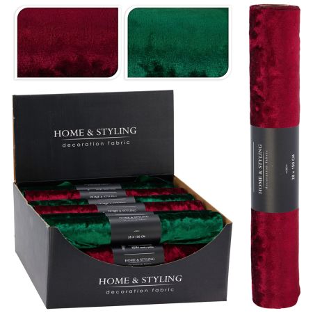 Organza látková 28x150 cm - lesklý samet (mix 2 barev)