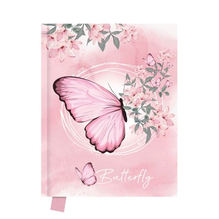 Památník JUNIOR 14x18 cm, 80 list. čistý - Butterfly
