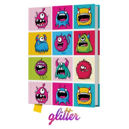 PamátníkJUNIOR 14x18 cm, 80 list. čistý - Monsters PamátníkJUNIOR 14x18 cm, 80 list. čistý - Monsters