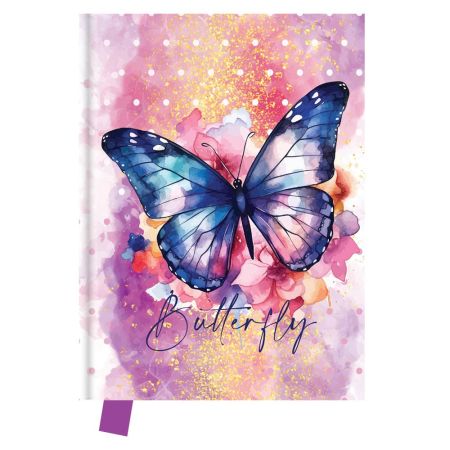 Pamätník JUNIOR S7 14x18 cm, 80 list. čistý - Butterfly