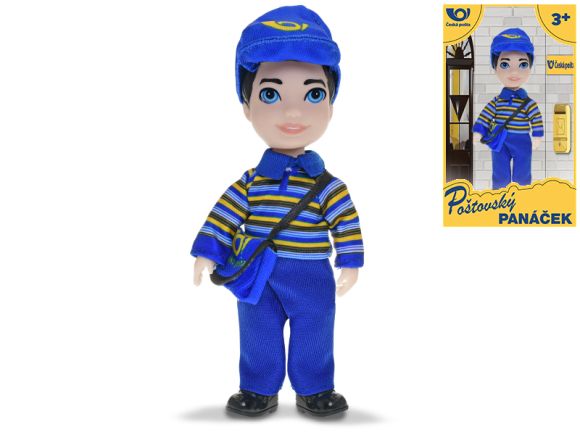 Panáček pošťák 17cm v krabičce