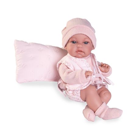 Panenka - novorozená Toneta v růžovém oblečku, 34 cm