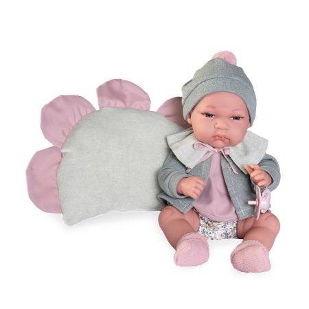 Panenka Toneta s květinovým polštářkem, 33 cm