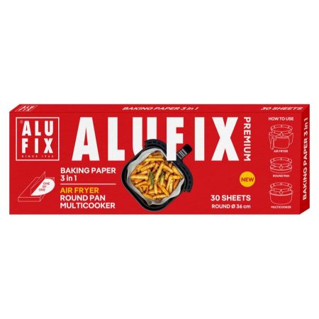Papír na pečení, kulatý 36 cm (30 ks) ALUFIX Premium 3 v 1