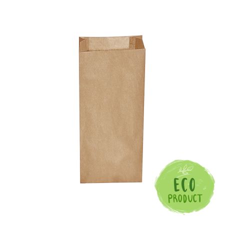 Papírová kapsa s bočním skladem hnědá 14+7 x 32 cm `2kg` [500 ks]