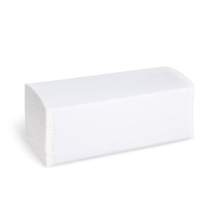 Papírové ručníky tissue ZZ, 2-vrstvé 24x21 cm, bílé (3000ks)