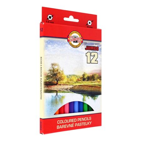 Pastelky Koh-i-noor Jumbo 12ks Pastelky Koh-i-noor Jumbo 12ks