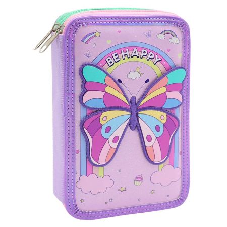 Penál 2-posch. prázdný - Butterfly