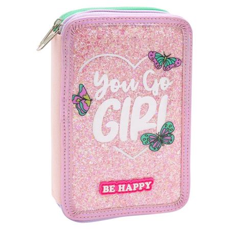 Penál 2-posch. prázdný - You Go Girl