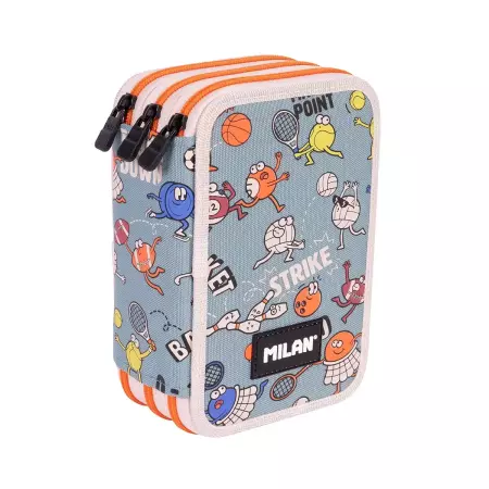 Penál MILAN 3-patrový/plný - Sports séria
