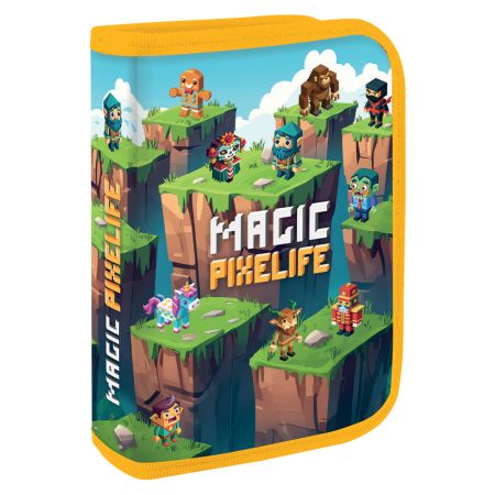 Penál plný - 1 patrový, 31 kusů JUNIOR S9 - Magic Pixelife