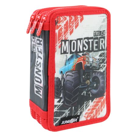 Penál plný - 3 patrový, 31 dílný - Seria 4 - Monster Truck