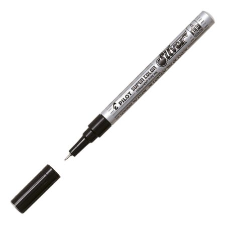 Permanentní popisovač PILOT Super Color extra tenký - stříbrný