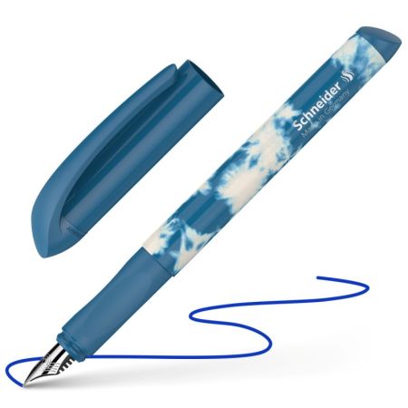 Pero bombičkové Schneider Easy - batik modrá