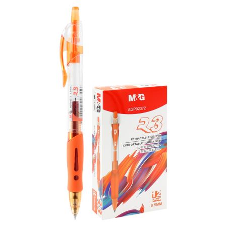 Gelové pero M&G R3 - oranžový inkoust Gelové pero M&G R3 - oranžový inkoust