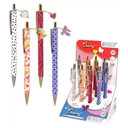 Pero kuličkové CHARM (mix /cena za 1 ks) modrá náplň Pero kuličkové CHARM (mix /cena za 1 ks) modrá náplň